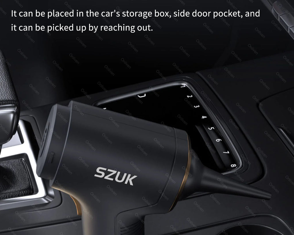 SZUK 17000PA Car Vacuum Clenaer Mini Cordlees Powerful Wirelens Handheid Cleinang Machine Car Cleaner Portoble Vaccum Cleanes