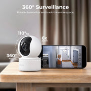 IMILAB C21 WiFi Camera 2.5K Baby Monitor Indoor IP Camera with PTZ Night Vision 2-Way Audio Human Tracking AI Detection - QueensalesOF