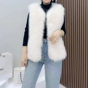 2023 New Fur Vest Women High Quality Fashion Vest - QueensalesOF