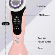 Masajeador Facial 7 en 1 con Luz LED para Todo Tipo de Piel - QueensalesOF