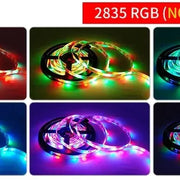 1m USB LED Strip Lights 60LEDs/m RGB Tape SMD 2835 With Remote Control Flexible Tape Diode Ribbon TV Backlight Room Decor - QueensalesOF