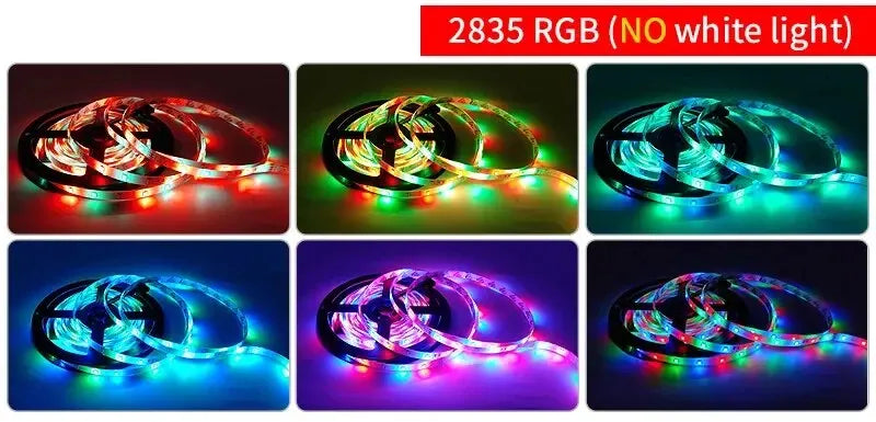 1m USB LED Strip Lights 60LEDs/m RGB Tape SMD 2835 With Remote Control Flexible Tape Diode Ribbon TV Backlight Room Decor - QueensalesOF