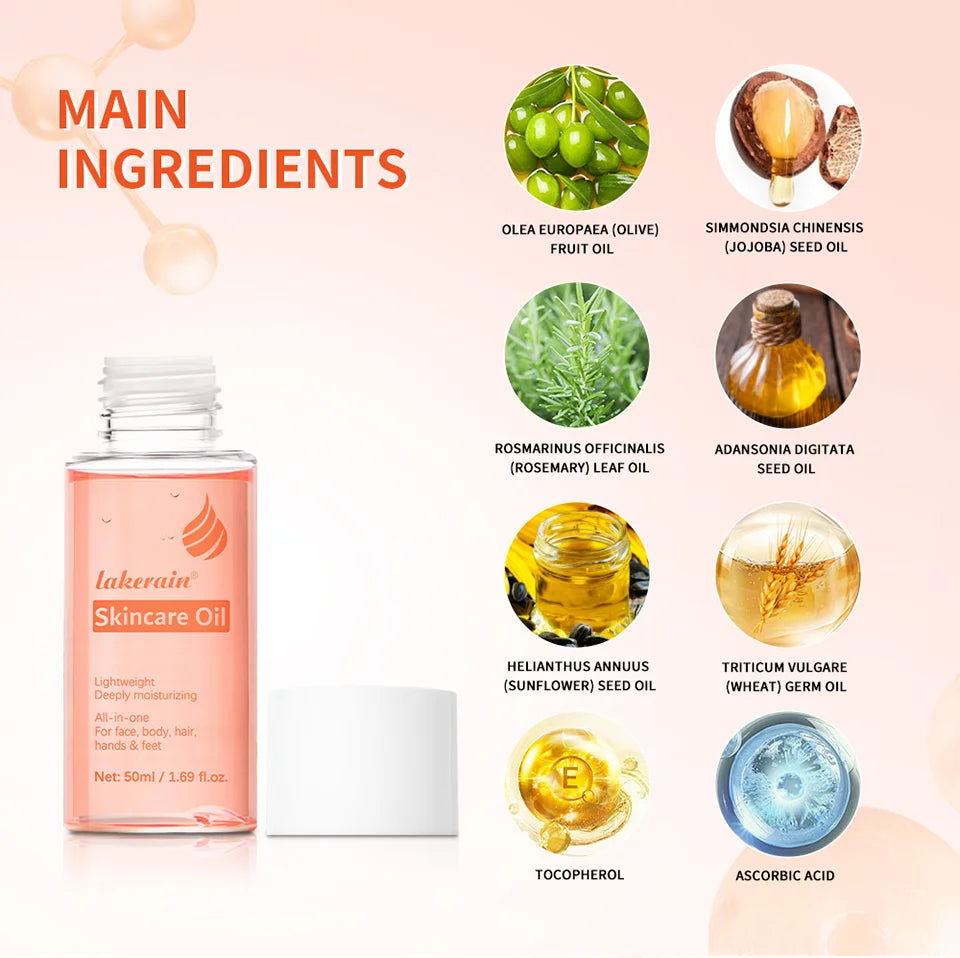 Skincare Oil Vitamin E Skin Care Essence For Scars Pregnancy Marks Facial Body Moisturizing Hydrating Oil For All Skin Types - QueensalesOF