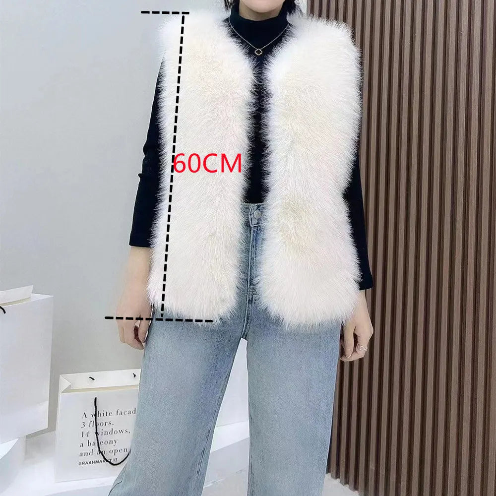 2023 New Fur Vest Women High Quality Fashion Vest