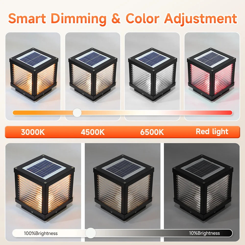 Outdoor Lighting Solar Garden Lights Installable Bulb Exterior Decoration Solar Lights for Patio Path Fence Sunlight Pillar Lamp - QueensalesOF