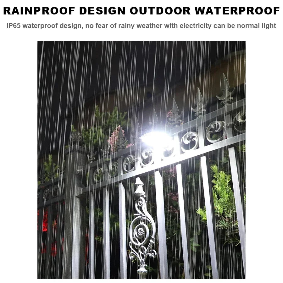 KDULIT Solar Garden Lights Outdoor Solar Clip Light Waterproof Motion Sensor Camping Lamp Fence Street Landscape Wall Decoration - QueensalesOF