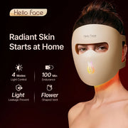 Hello Face M300 4D Light Mask 460/650/850nm Wavelengths Cordless LED Face Mask for Home Use - QueensalesOF