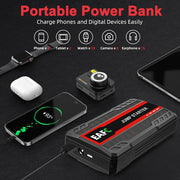 2000A/1200A Car Jump Starter Portable Power Bank 600A Car Battery Emergency Booster for Petrol Diesel 12V Car Starting Device - QueensalesOF