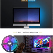 1m USB LED Strip Lights 60LEDs/m RGB Tape SMD 2835 With Remote Control Flexible Tape Diode Ribbon TV Backlight Room Decor - QueensalesOF