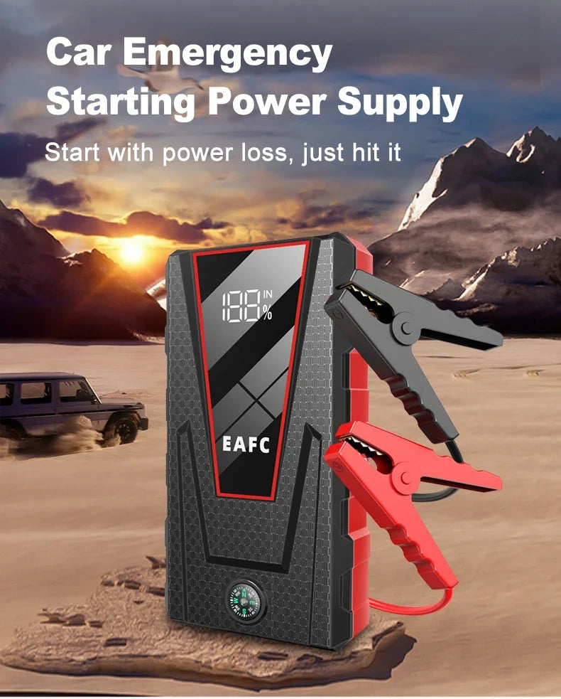 2000A/1200A Car Jump Starter Portable Power Bank 600A Car Battery Emergency Booster for Petrol Diesel 12V Car Starting Device