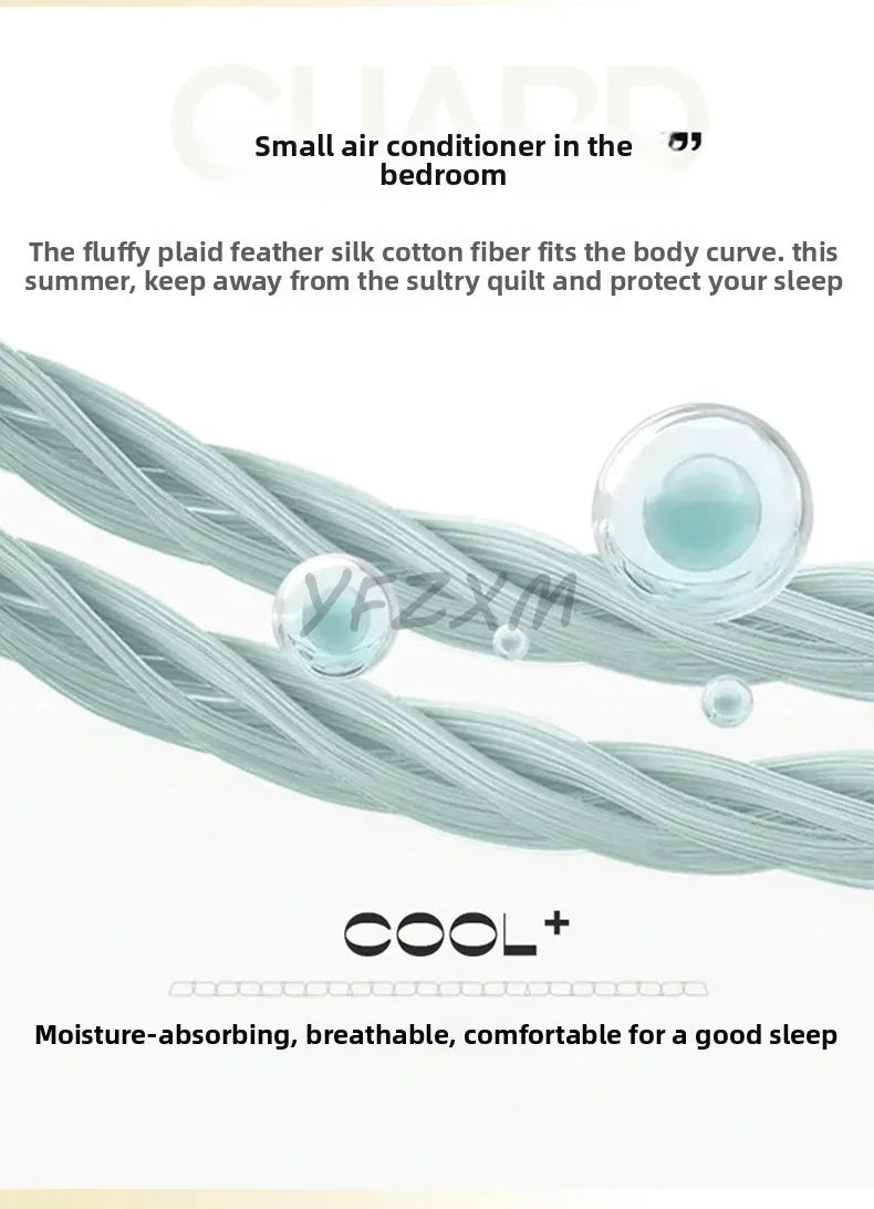 New Florals Spring Summer Blanket for Single Double Soft Skin-friendly Quilt Breathable Comfortable Air Conditioning Comforter - QueensalesOF