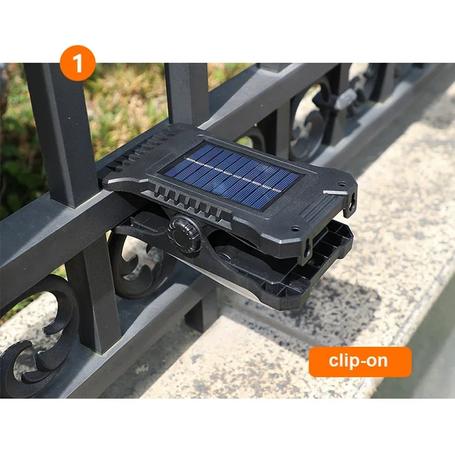 KDULIT Solar Garden Lights Outdoor Solar Clip Light Waterproof Motion Sensor Camping Lamp Fence Street Landscape Wall Decoration - QueensalesOF