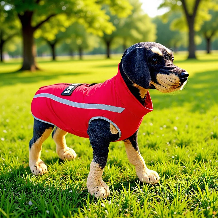 Warm Fleece Dog clothes Personalized Waterproof Winter Clothes for Small Medium Large Dogs Pet Clothing Jackets Dog Accessories - QueensalesOF