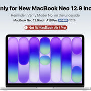 2026 Laptop Case For MacBook Neo Case 13 inch 2026 (Model A3404),Crystal Clear 100% Match Official Color Hard Shell Laptop Case - QueensalesOF