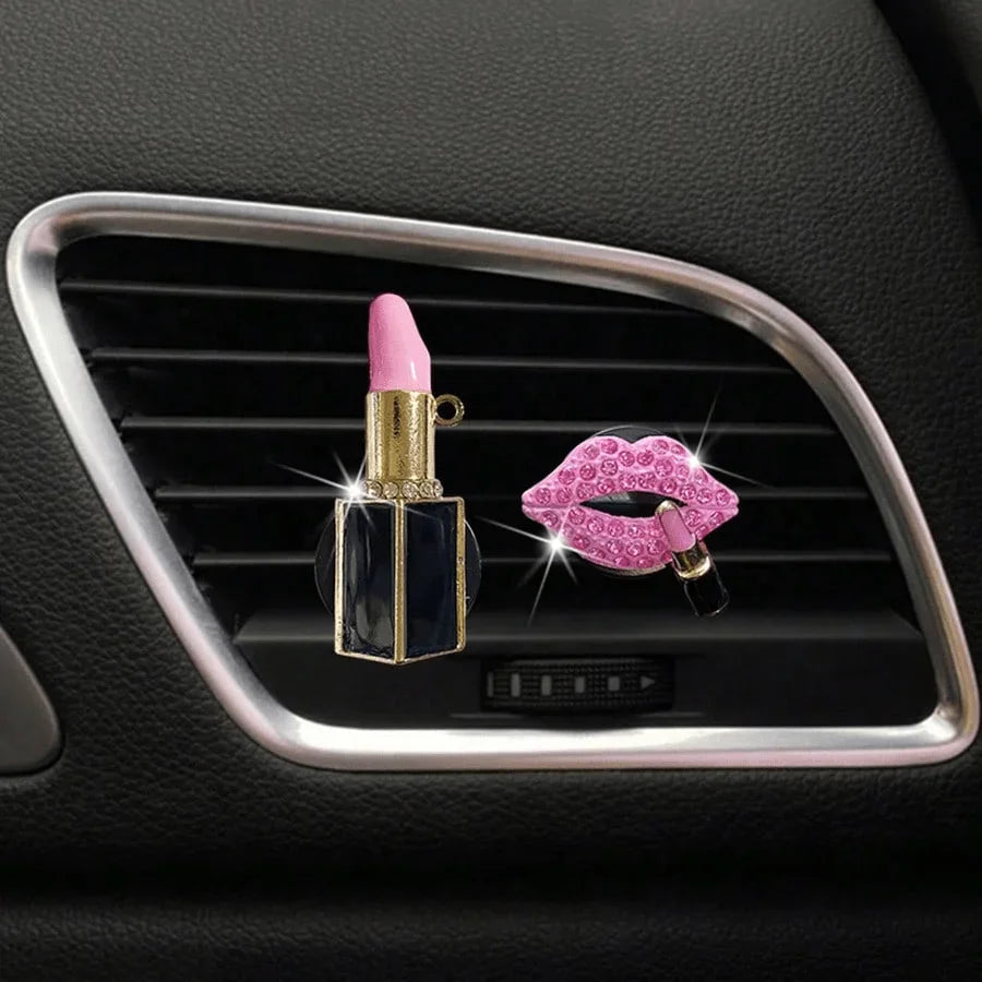2pcs Angelic Car Air Vent Clip, Women's Car Decor, Cute Acrylic Car Air Freshener Vent Clip, Car Accessory