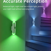 LED Cabinet Lights Motion Sensor Ambient Light Magnetic RGB Rechargeable Wall Sunset Lamp Hallway Stairs Kitchen Night Light - QueensalesOF