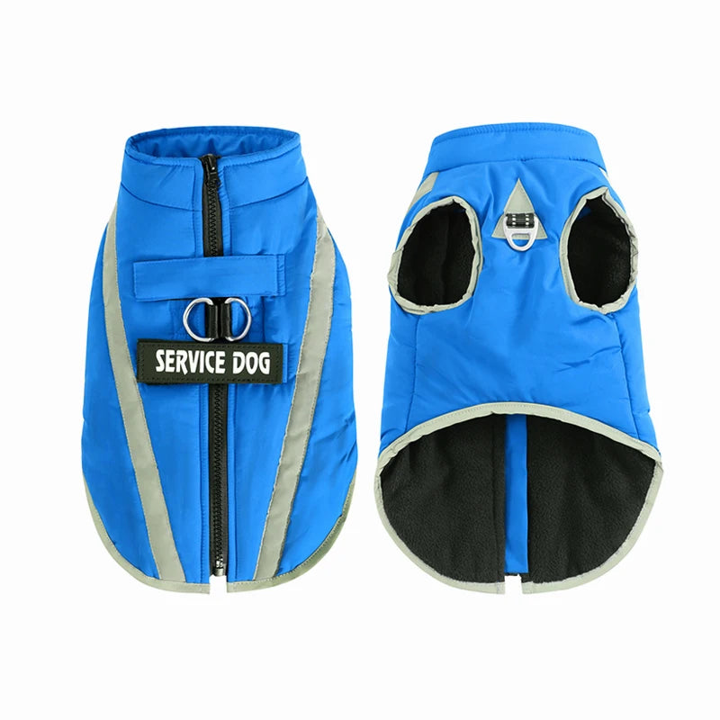 Warm Fleece Dog clothes Personalized Waterproof Winter Clothes for Small Medium Large Dogs Pet Clothing Jackets Dog Accessories - QueensalesOF