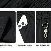Big Size 9XL Men's Ice Silk Shorts Knee Length Bermuda Male Plus Large Quick Dry Sport Cool Elastic Summer Light Golf Sweatshort - QueensalesOF