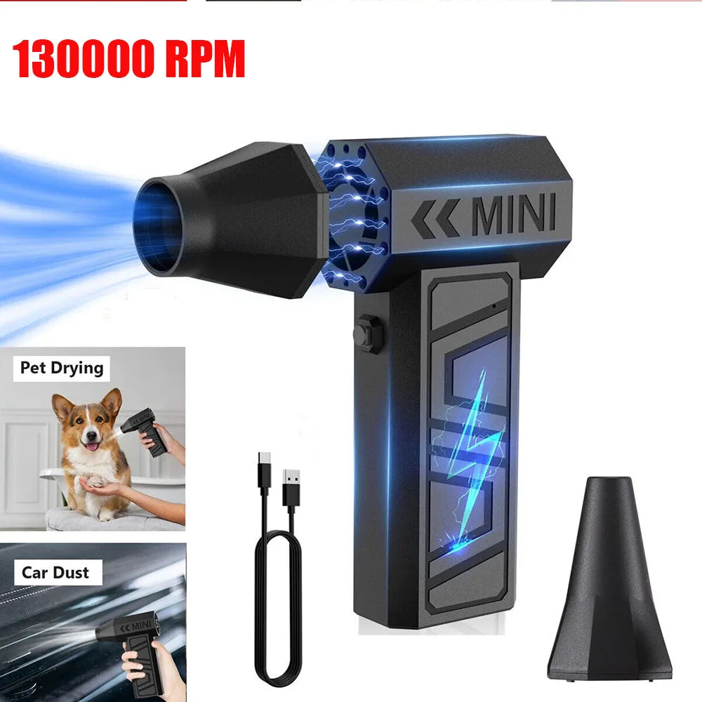 Electric Air Duster 130000RPM, Cordless Rechargeable - QueensalesOF