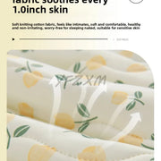 New Florals Spring Summer Blanket for Single Double Soft Skin-friendly Quilt Breathable Comfortable Air Conditioning Comforter - QueensalesOF