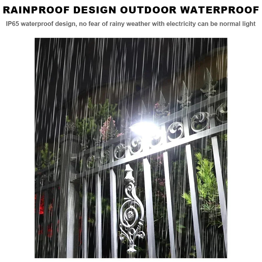KDULIT Solar Garden Lights Outdoor Solar Clip Light Waterproof Motion Sensor Camping Lamp Fence Street Landscape Wall Decoration - QueensalesOF