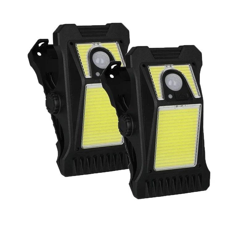 KDULIT Solar Garden Lights Outdoor Solar Clip Light Waterproof Motion Sensor Camping Lamp Fence Street Landscape Wall Decoration - QueensalesOF