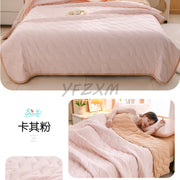 New Florals Spring Summer Blanket for Single Double Soft Skin-friendly Quilt Breathable Comfortable Air Conditioning Comforter - QueensalesOF