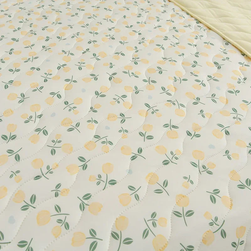 New Florals Spring Summer Blanket for Single Double Soft Skin-friendly Quilt Breathable Comfortable Air Conditioning Comforter - QueensalesOF