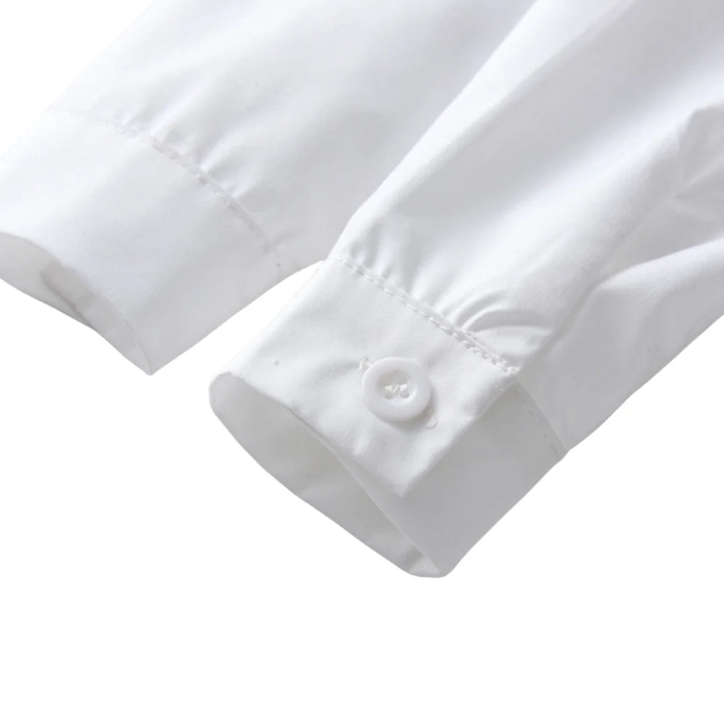 1 2 3 4 5 6Y Wedding Flower Boy Costume Classic White Shirt with Star Printed Suspender Set Children Kid Autumn Christmas Outfit