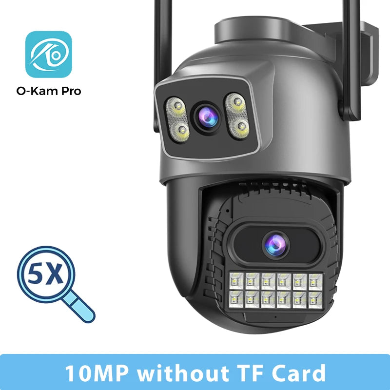 BESDER 15MP Wifi Camera PTZ Outdoor Dual Screen 10X Digital Zoom Human Detection 10MP Security IP Camera Surveillance O-Kam Pro - QueensalesOF