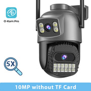 BESDER 15MP Wifi Camera PTZ Outdoor Dual Screen 10X Digital Zoom Human Detection 10MP Security IP Camera Surveillance O-Kam Pro - QueensalesOF