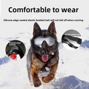 Pet Goggles Adjustable Anti UV Glare Windproof Sunglasses for Dogs Outdoor Hiking Running Beach All Breeds Eye Protection Black - QueensalesOF