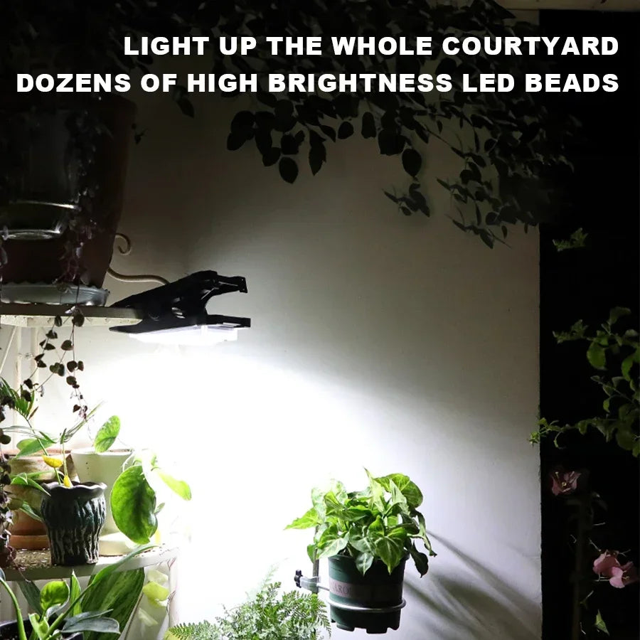 KDULIT Solar Garden Lights Outdoor Solar Clip Light Waterproof Motion Sensor Camping Lamp Fence Street Landscape Wall Decoration - QueensalesOF