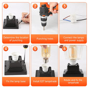 Outdoor Lighting Solar Garden Lights Installable Bulb Exterior Decoration Solar Lights for Patio Path Fence Sunlight Pillar Lamp - QueensalesOF