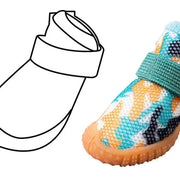 Breathable Mesh Puppy Shoes for Small Dogs Doggy Booties Summer Non-Slip Pet Boots with Adjustable Strap for Chihuahua Yorkshire - QueensalesOF
