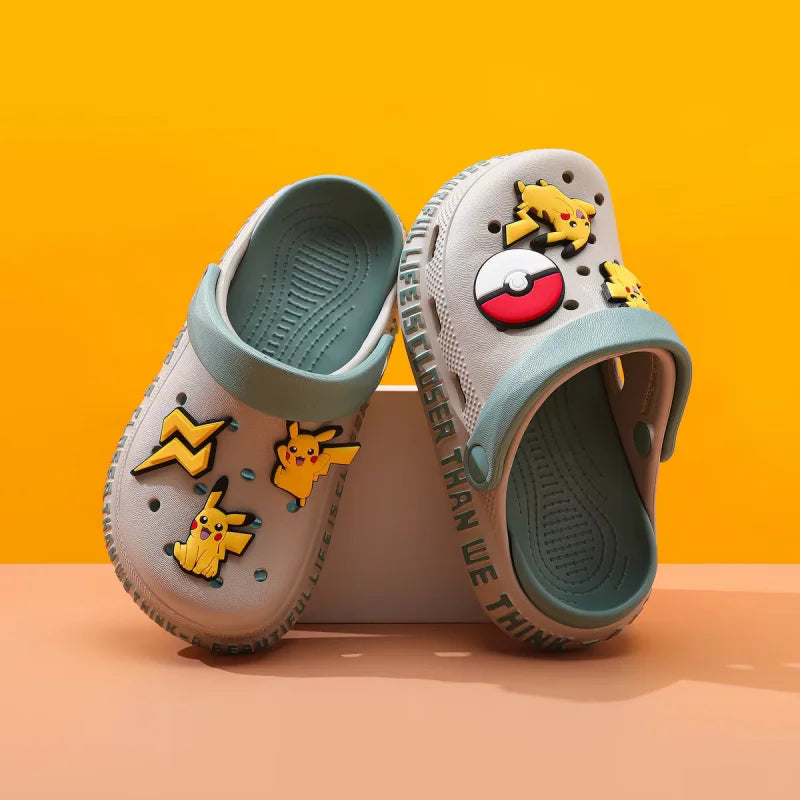 New 2026 Pikachu Clogs Breathable Non Slip Soft Sole Lightweight Summer Outdoor Casual Beach Walking Slippers Sandals