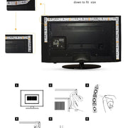 1m USB LED Strip Lights 60LEDs/m RGB Tape SMD 2835 With Remote Control Flexible Tape Diode Ribbon TV Backlight Room Decor - QueensalesOF