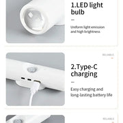 LED Cabinet Lights Motion Sensor Ambient Light Magnetic RGB Rechargeable Wall Sunset Lamp Hallway Stairs Kitchen Night Light - QueensalesOF