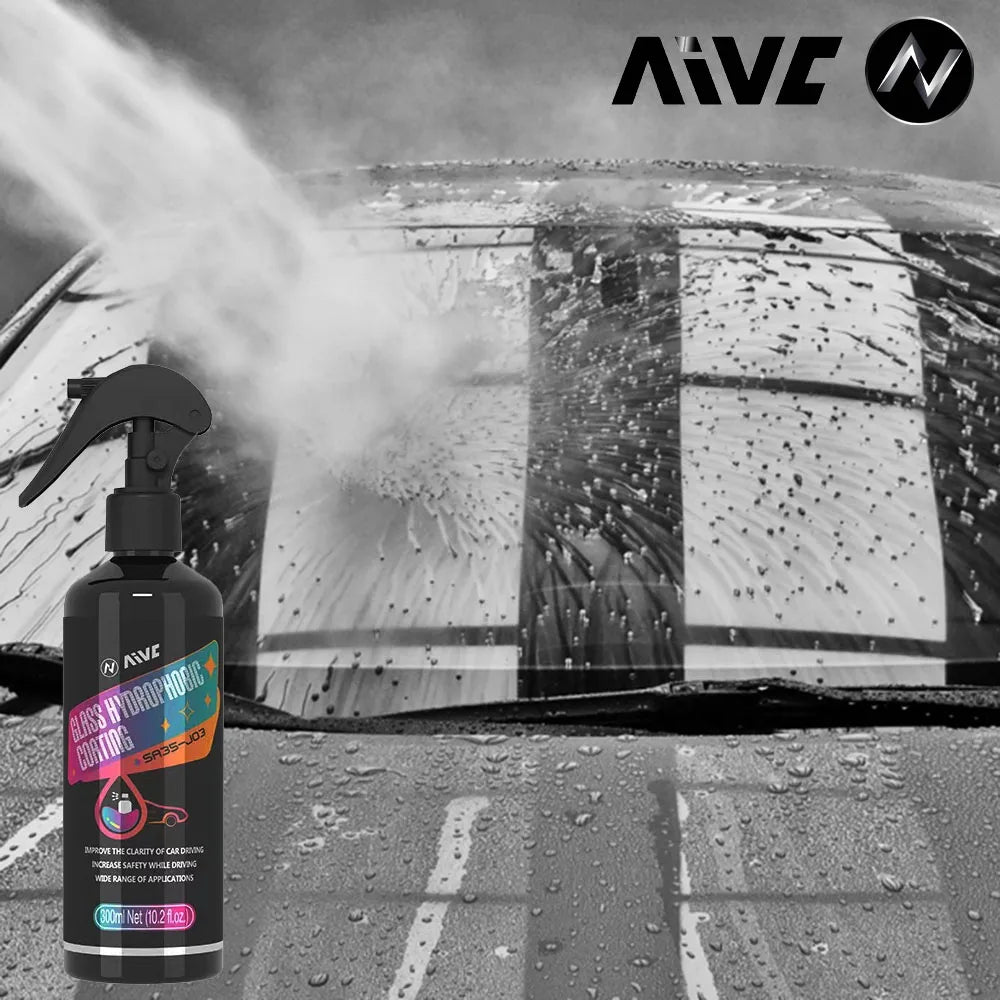 Car Glass Hydrophobic Nano Spray AIVC Window Waterproof Coating Rearview Mirror Rain Coating Auto Hydrophobic Glass Polishing - QueensalesOF