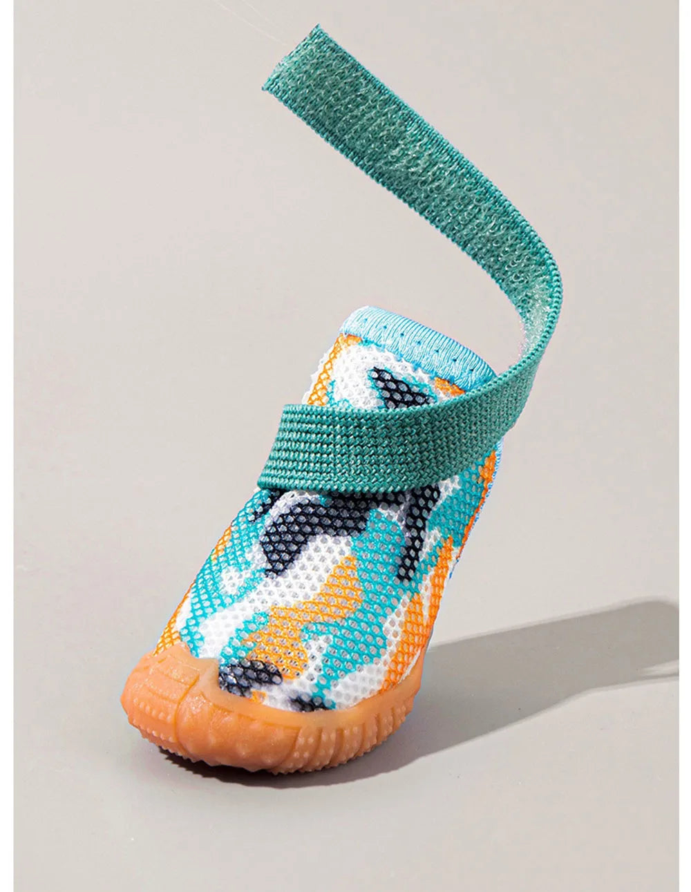 Breathable Mesh Puppy Shoes for Small Dogs Doggy Booties Summer Non-Slip Pet Boots with Adjustable Strap for Chihuahua Yorkshire