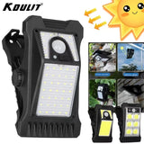 KDULIT Solar Garden Lights Outdoor Solar Clip Light Waterproof Motion Sensor Camping Lamp Fence Street Landscape Wall Decoration - QueensalesOF