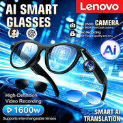 Gafas Inteligentes Lenovo con Cámara HD y Traducción IA - QueensalesOF