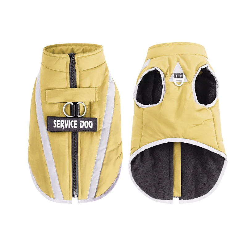 Warm Fleece Dog clothes Personalized Waterproof Winter Clothes for Small Medium Large Dogs Pet Clothing Jackets Dog Accessories - QueensalesOF