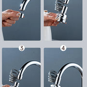New 3 Modes Sink Faucet 360 Degree Rotation Filter Extension Tube Shower Water Saving Tap Universal Kitchen Gadgets Accessories - QueensalesOF