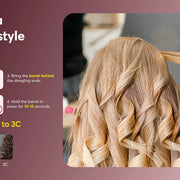 5 in 1 High-Speed Hot Air Styler Frizz-Free Fast Drying No Heat Damage Hair Dryer Curl Volumize Straighten with Travel Bag - QueensalesOF