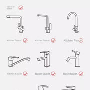 New 3 Modes Sink Faucet 360 Degree Rotation Filter Extension Tube Shower Water Saving Tap Universal Kitchen Gadgets Accessories - QueensalesOF