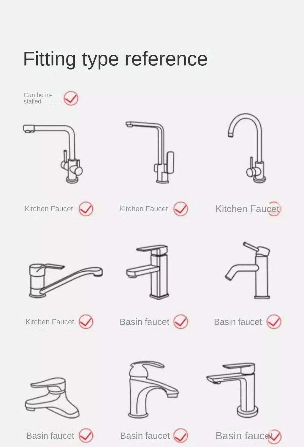 New 3 Modes Sink Faucet 360 Degree Rotation Filter Extension Tube Shower Water Saving Tap Universal Kitchen Gadgets Accessories