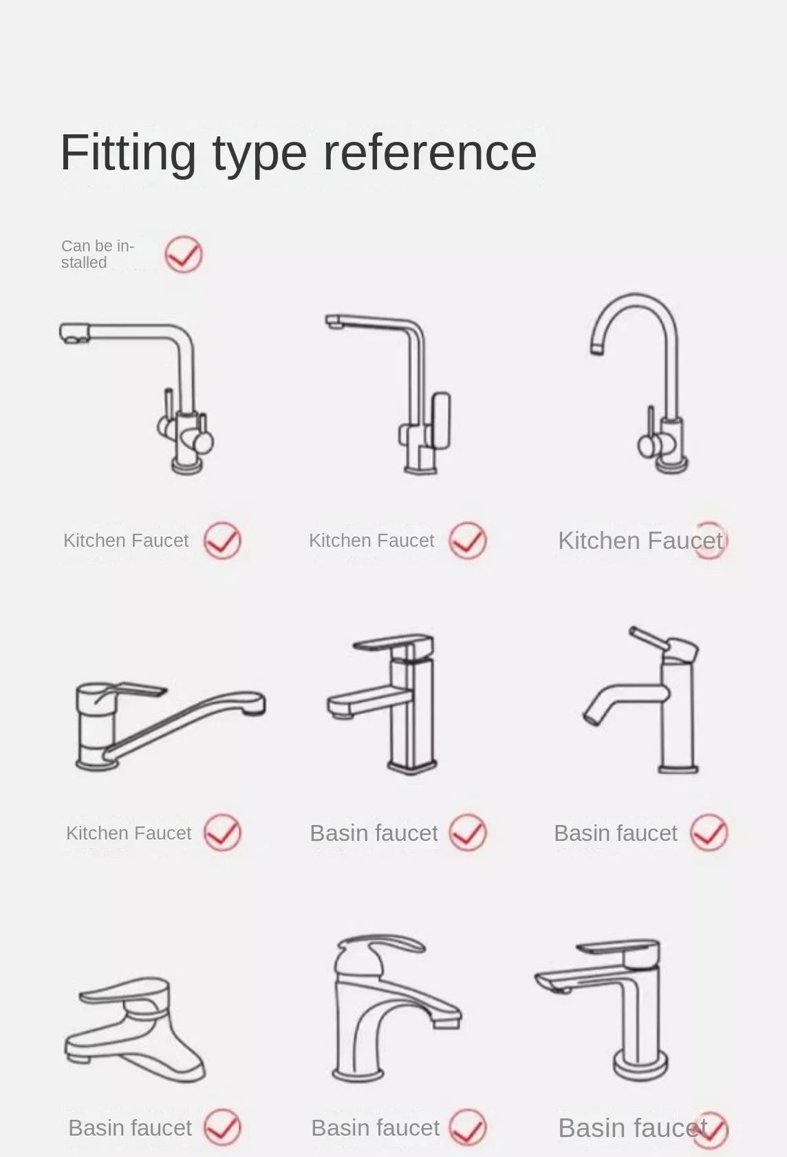 New 3 Modes Sink Faucet 360 Degree Rotation Filter Extension Tube Shower Water Saving Tap Universal Kitchen Gadgets Accessories