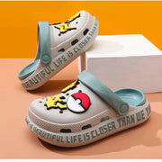 New 2026 Pikachu Clogs Breathable Non Slip Soft Sole Lightweight Summer Outdoor Casual Beach Walking Slippers Sandals - QueensalesOF