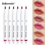 6Colors Lip Stain Pencil Liquid Lip Liner Waterproof Plumping Lip Tint Natural Matte Nude Brown Long Lasting Beauty Makeup Pen - QueensalesOF